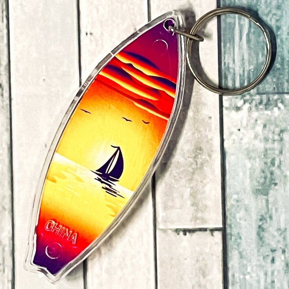 Surfboard Keychain